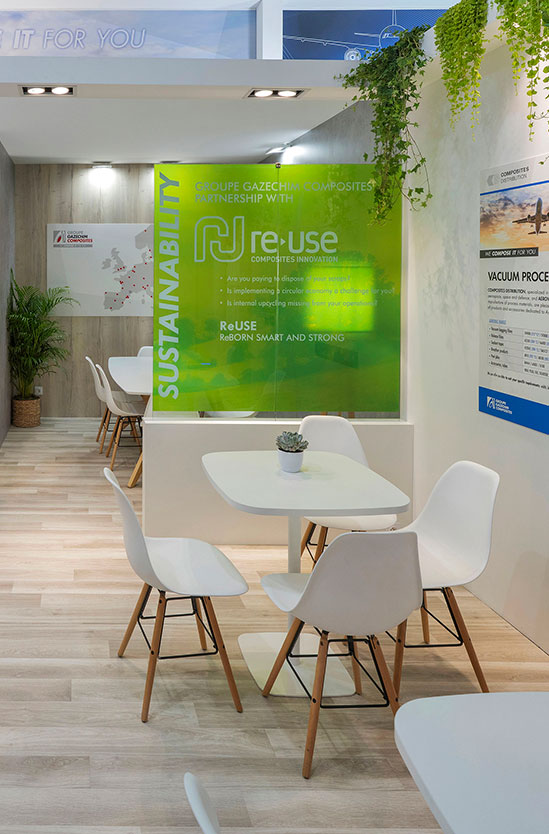 Stand S.I.A.E 2025 pour Hexcel et Composites distribution Stand S.I.A.E 2025 pour Hexcel et Composites distribution